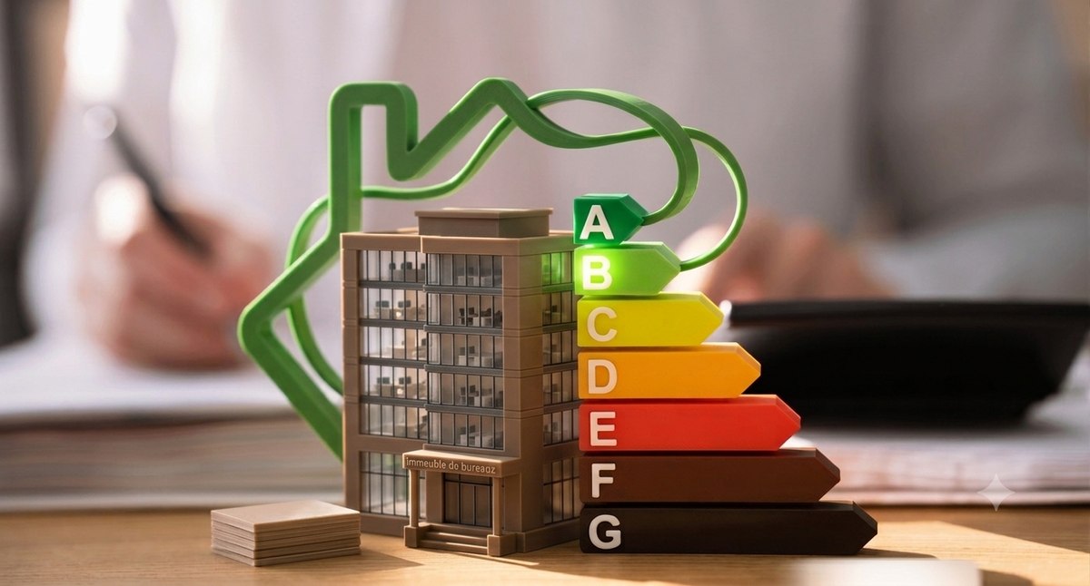 Scoring DegrésVerts A à G - modèle DPE appliqué au confort thermique des bâtiments d'entreprise